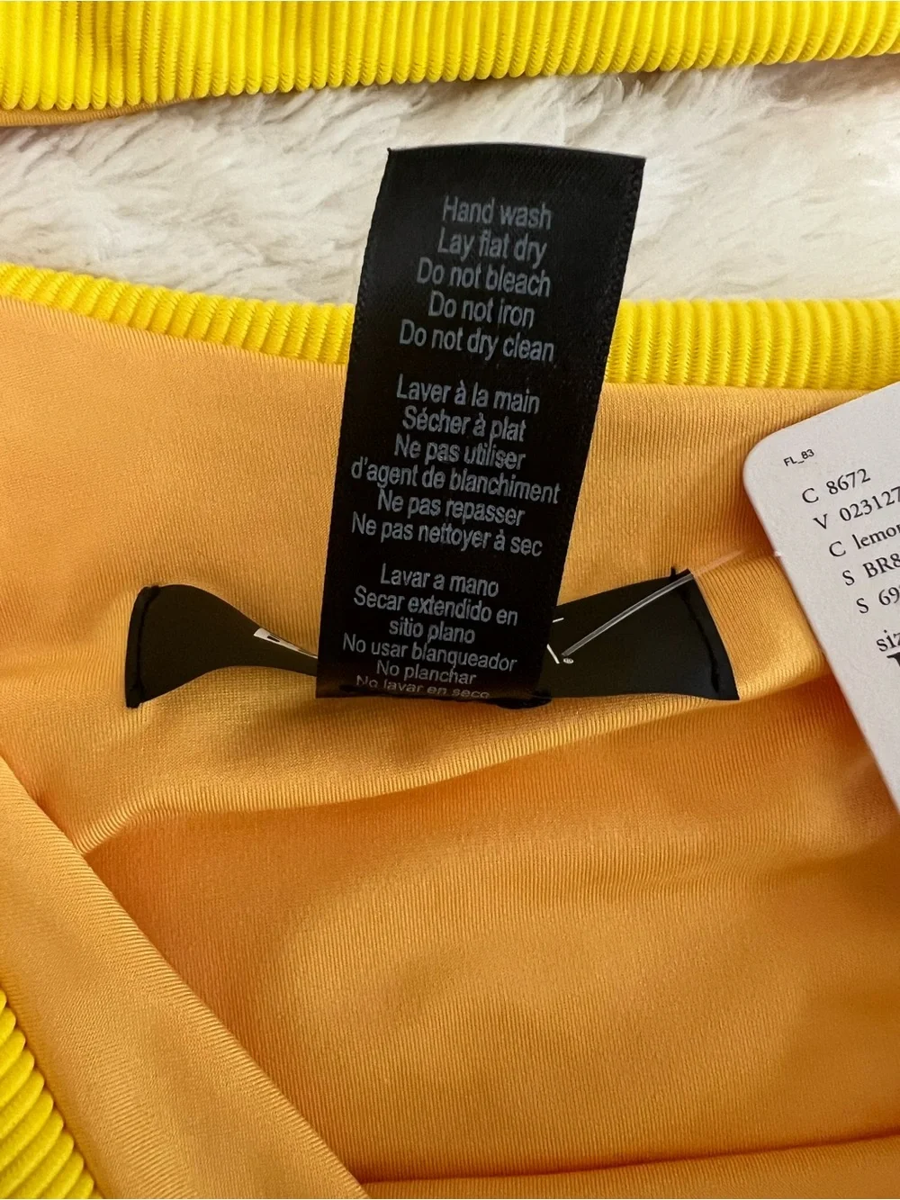 Beach Riot x Free People Celine One Piece Swimsuit Lemon Yellow Cutout M NWT